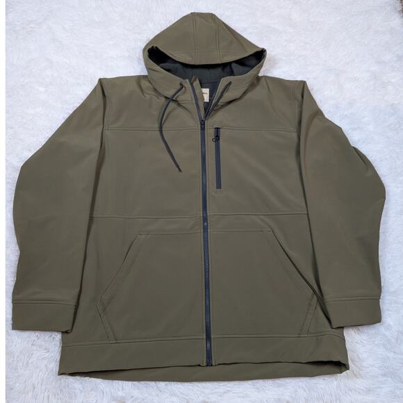 Simms Hooded Rain Jacket Olive Green Size XXL - Picture 14 of 14